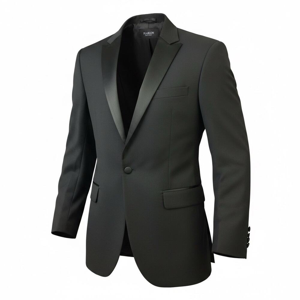 Jos. A. Bank Black Tuxedo Jacket Black 100% Wool Mens Size 39 Long